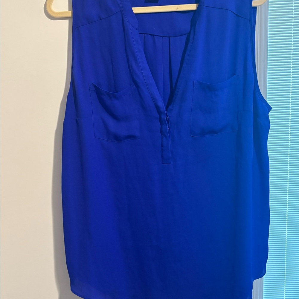 Torrid Blue Sleeveless Blouse